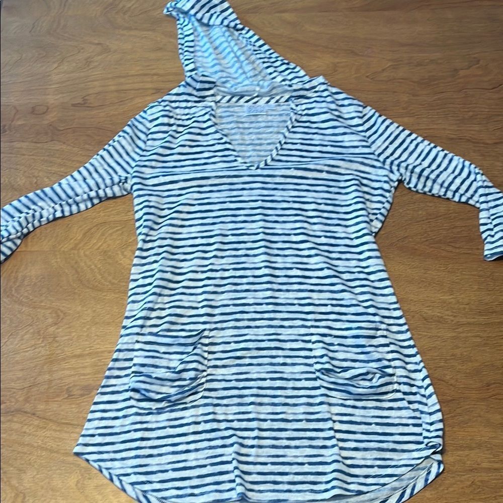 Beach Break Hooded Navy/ White Swim Cover